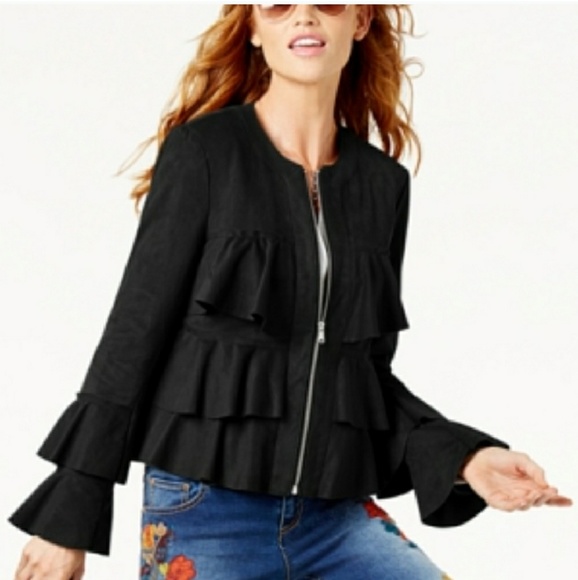 INC International Concepts Jackets & Blazers - Deal of the week 🛍 Linen ruffle jacket